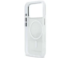 Dėklas Karl Lagerfeld IML Karl &amp; Choupette Peekaboo Logo MagSafe Case for iPhone 17 Pro Max - Baltas