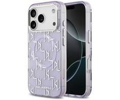 Karl Lagerfeld IML KL Monogram MagSafe dėklas skirtas Apple iPhone 17 Pro Max Violetinė