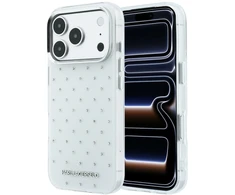 Dėklas Karl Lagerfeld IML Rhinestones Allover and Electroplated Logo skirtas iPhone 18 Pro Max /17 Pro Max