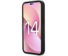 Karl Lagerfeld KLHCP14XPGKLSKW iPhone 14 Pro Max 6,7 colių kietasis dėklas Ruda / Ruda Monogram Stripe
