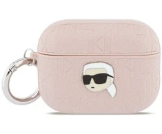 Dėklas Karl Lagerfeld Monogram Karl Head Case for AirPods Pro 3 - Rožinė