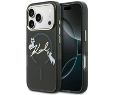 Dėklas Karl Lagerfeld Script Logo MagSafe Case for iPhone 18 Pro Max / 17 Pro Max - Juodas