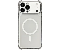 Marka Niezdefiniowana - iPhone 18 Pro Max / 17 Pro Max magnetinis TPU dėklas su nuimamu fotoaparato dangteliu – permatomas