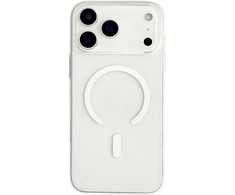 Marka Niezdefiniowana - MagSafe suderinamas iPhone 18 Pro / 17 Pro PC dėklas – permatomas baltas