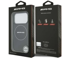 Mercedes Dėklas AMG Double Layer skaidrus Smocked MagSafe skirtas Apple iPhone 17 Pro juodos spalvos