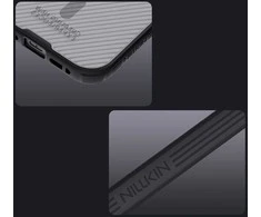 Nillkin CamShield PRO Magnetic Hard dėklas skirtas Apple iPhone 17 skaidrus juodos spalvos