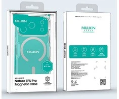 Nillkin Nature TPU PRO Magnetic dėklas skirtas Apple iPhone 17 Pro skaidrus