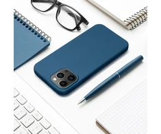 Oem dėklas, skirtas iPhone 17 Pro / 18 Pro, silikoninis, tamsiai mėlynas