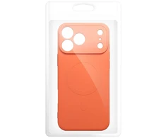 OEM dėklas, skirtas iPhone 17 Pro Max / 18 Pro Max silikoniniam Mag dėklui, suderinamas su MagSafe (kameros apsauga), oranžinis