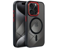 Dėklas Oem Case for iPhone 18 Pro / 17 Pro Color Edge Mag Cover compatible with MagSafe dark cherry