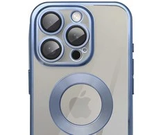 OEM dėklas, skirtas iPhone 17 Pro / 18 Pro (žemas kameros kraštas) Glam mėlynas