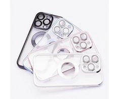 Dėklas Oem Case for iPhone 17 Pro / 18 Pro (low camera edge) Glam sidabrinis