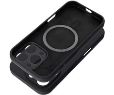 Dėklas Oem Case for iPhone 17 AIR Silicone 2mm compatible with MagSafe juodas