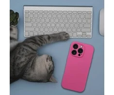 Dėklas Oem Case for iPhone 17 Silicone 2mm compatible with Magsafe pink