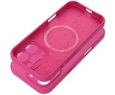 Dėklas Oem Case for iPhone 17 Silicone 2mm (camera protection) compatible with Magsafe pink