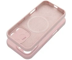 OEM silikoninis 2 mm dėklas, skirtas „iPhone 17 AIR“ (apsauga nuo kameros), suderinamas su „MagSafe“, rausvos spalvos.