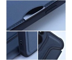 OEM atverčiamas dėklas, skirtas iPhone 17 PRO MAX / 18 PRO MAX, Razor Book mėlynas