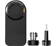 PULUZ kuprinės laikiklis sporto kameroms (įskaitant Osmo Action 5 Pro, Insta360 Ace Pro 2) (juodas)