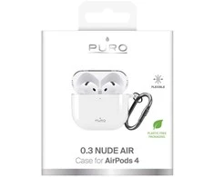 Dėklas Puro 0.3 Nude Case for AirPods 4 - Transparent