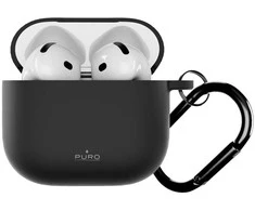 Dėklas Puro Icon Case for AirPods 4 - Juodas