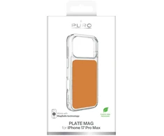 Dėklas Puro Plate Mag Case for iPhone 17 Pro Max Compatible with MagSafe - Oranžinis