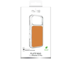 Dėklas Puro Plate Mag Case for iPhone 17 Pro Compatible with MagSafe - Oranžinis