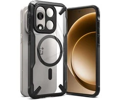 Dėklas Ringke Fusion X Magnetic MagSafe Case for OnePlus 15 - Clear Juodas