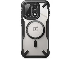 Dėklas Ringke Fusion X Magnetic MagSafe Case for OnePlus 15 - Clear Juodas