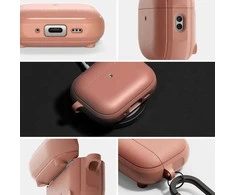 „Ringke AirPods Pro 3“ dėklas, magnetinis, onikso spalvos, koralų spalvos