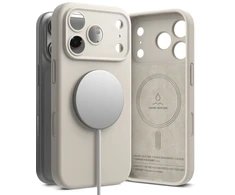 RINGKE SILIKONINIS MAGNETINIS MAGSAFE DĖKLAS iPhone 17 PRO MAX / 18 PRO MAX STONE