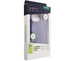 ROAR dėklas RAINBOW BUMPER suderinamas su MagSafe, skirtas IPHONE 15 Pro violetinė