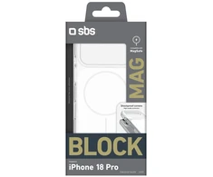 Dėklas SBS Block Case for iPhone 18 Pro, MagSafe Compatible - Baltas