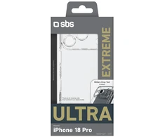 Dėklas SBS Extreme X2 Ultra Case for iPhone 18 Pro / 17 Pro - Transparent