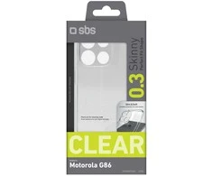 SBS plonas dėklas Motorola Moto G86 telefonui - permatomas