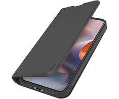 SBS piniginės formos lygus dėklas Motorola Moto G86 su atverčiamu dangteliu - Juodas