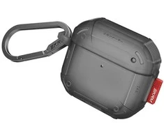 Dėklas Skinarma Mecha CE skirtas AirPods 4 smoke