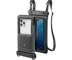 „Spigen A611P“ 2 vnt. vandeniui atsparių dėklų pakuotė – matinis juodas