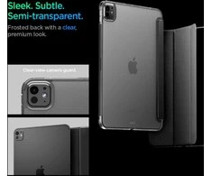 Spigen Liquid Air dėklas skirtas Apple iPad Pro 11” 5 / 6 2024-2025 juodos spalvos