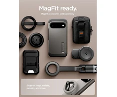 Dėklas SPIGEN TOUGH ARMOR MAG MAGSAFE GOOGLE PIXEL 11 GUNMETAL