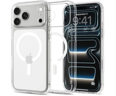 Dėklas Spigen Ultra Hybrid MagSafe Case for iPhone 18 Pro Max / 17 Pro Max - Clear and Baltas
