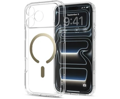 Dėklas Spigen Ultra Hybrid MagSafe iPhone 17 Pro Max / 18 Pro Max SKAIDRUS/AUKSINIS