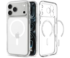 Dėklas Spigen Ultra Hybrid MagSafe Case for iPhone 18 Pro Max / 17 Pro Max - Clear and Baltas