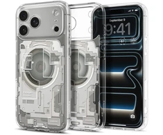 Dėklas Spigen Ultra Hybrid MagSafe iPhone 17 Pro / 18 Pro ZERO ONE NATŪRALUS TITANAS