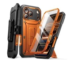 „Supcase Unicorn Beetle Pro“ dėklas, skirtas „iPhone 17 Pro Max“ – oranžinis