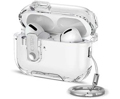 Dėklas „Tech-Protect Bounce Pro Apple AirPods Pro 3“ skaidrus
