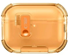 Dėklas „Tech-Protect Bounce Pro“ ausinės, skirtos „Apple AirPods Pro 3“, kosminės oranžinės spalvos