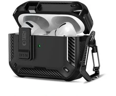 „Tech-Protect Carbonox MagSafe“ dėklas, skirtas „AirPods Pro“ ausinėms - juodas