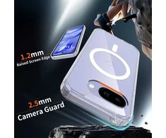 „Tech-Protect FlexAir Hybrid MagSafe“ dėklas, skirtas „Google Pixel 10A“ – skaidrus