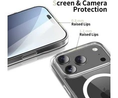 Tech-Protect FlexAir Hybrid MagSafe dėklas skirtas Google Pixel 10 / 10 Pro – skaidrus