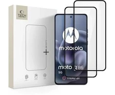 „Tech-Protect Glass Fit+“ 2 grūdinto stiklo pakuotė „Motorola Moto G86 5G / G86 5G Power“ - Juodas